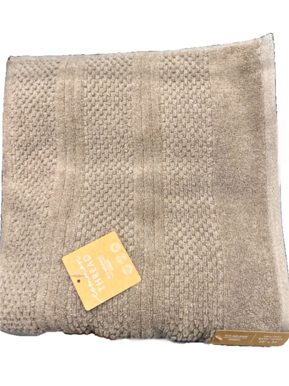 Common Thread Eco-Melange Mink Brown Ultra Soft Bath Towels Set of 2